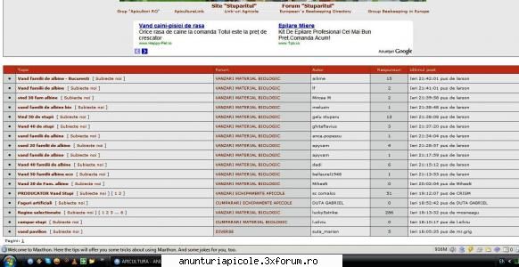 larsson - pt spam.

a postat acelasi mesaj in vreo 10 subiecte avertizari