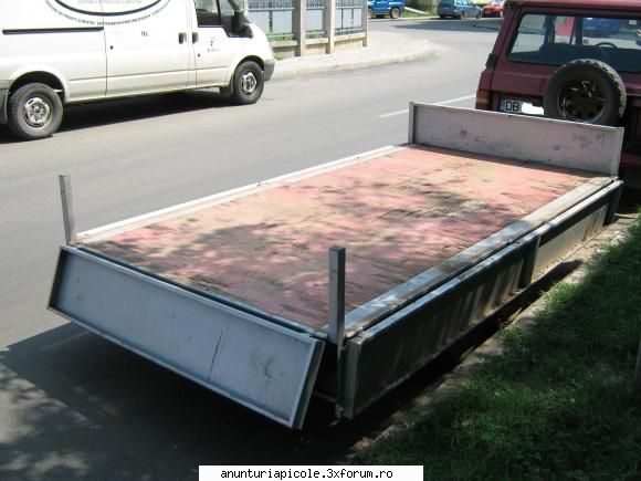 vand remorca auto lungime 3mlatime obloane sol platforma obloane rabatate aprox 0.60m
