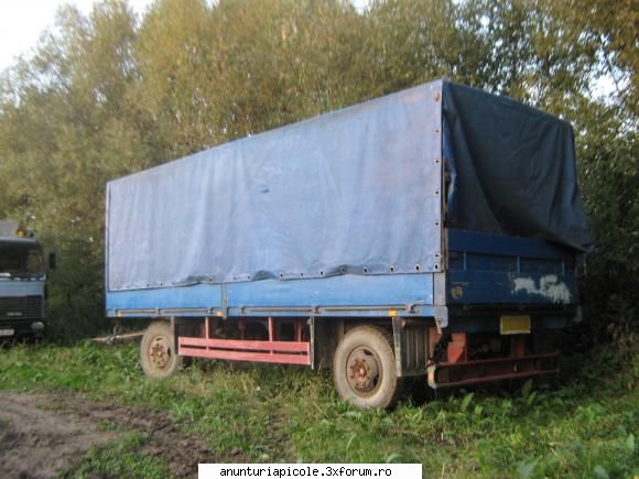 vand  remorca kassbohrer total max 9t, l7.20, i 2.50, roti 900\20 sau sistem de franare abs, pentru