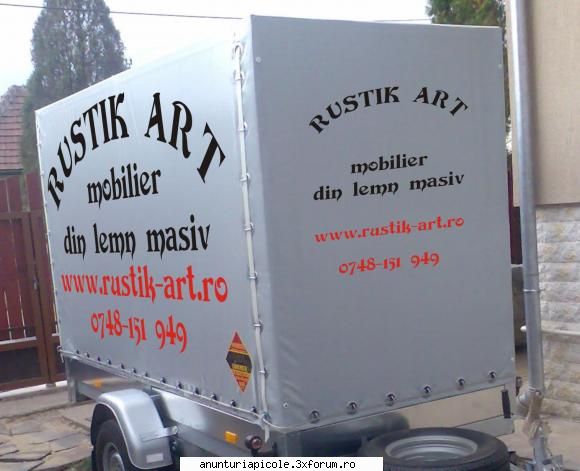 vand remorca cu sistem de franare, fabricatie germana, 2008, marca rema, stare de si estetice foarte