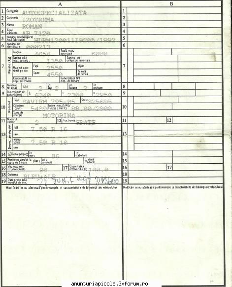 camion frumoasa americana carte identitate