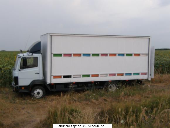 Camion apicol 44 stupi - Vand camion apicol mercedes 814,capacitatea 44 - VANZARI ECHIPAMENTE APICOLE