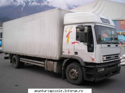 de vanzare iveco 18t,266 cai putere,fab dubla,bena 7.10 lung x7.50 latime x7.40 profil 80%