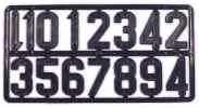 Oferta scule si utilaje - Placa cu 15 cifre pentru numerotarea stupilor - VANZARI ECHIPAMENTE APICOLE
