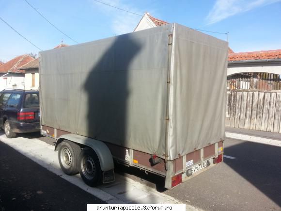 Remorca Saris tandem 2.7t Prelata ! - Vand remorca tandem Saris,2 axe,maxim admis - VANZARI - CUMPARARI AUTO