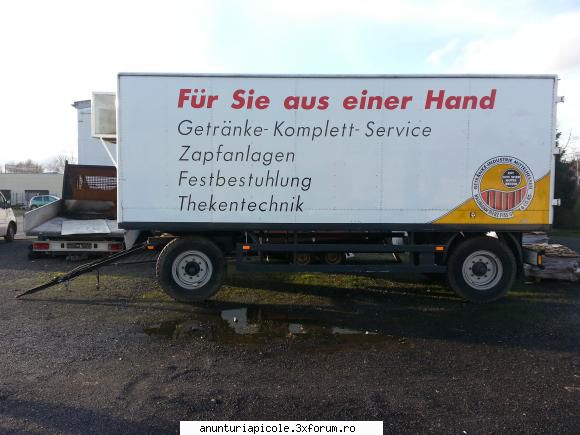 Remorca izoterma 9t - Import Germania ! - Vand remorca izoterma cu instalatie - VANZARI - CUMPARARI AUTO