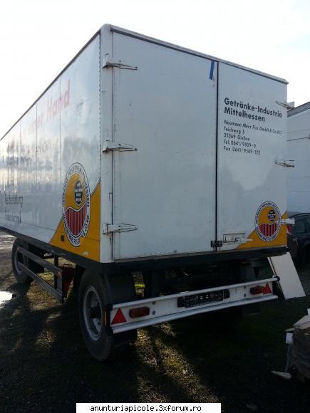 Remorca izoterma 9t - Import Germania ! - dorel_v2002 - VANZARI - CUMPARARI AUTO