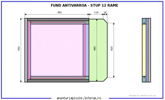 STUP 60-120 lei - fund AV 12 RAME - VANZARI ECHIPAMENTE APICOLE