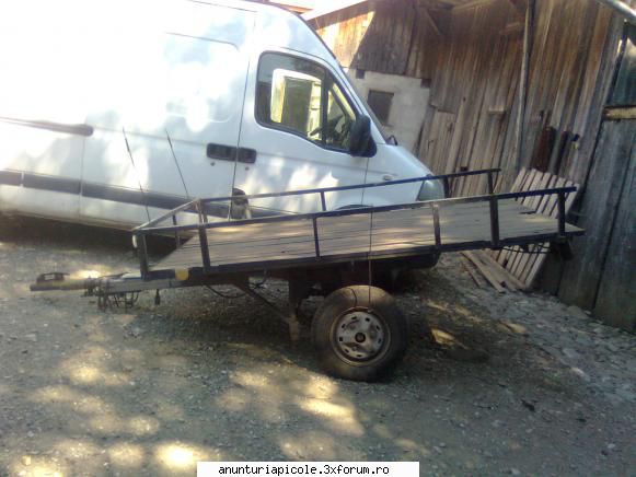 Vand remorca - Max autorizat 500 kg, lungime 236 cm, latime 163 - VANZARI - CUMPARARI AUTO