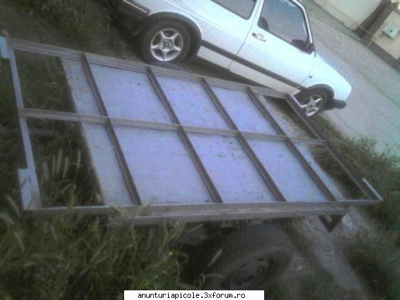Vand remorca autoturism si palet apicol - Remorca cu paletul montat pe remorca - VANZARI - CUMPARARI AUTO