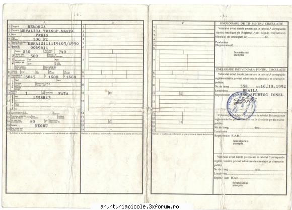 pavilion 24 stupi - carte identitate spate - VANZARI ECHIPAMENTE APICOLE