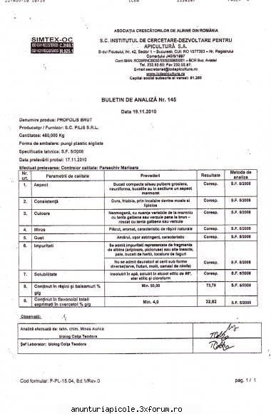 propolis brut 500 kg - propolisic - VANZARI PRODUSE APICOLE