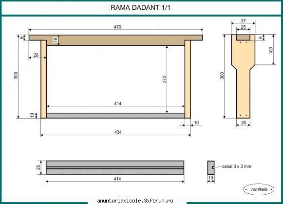 stupi la 100 roni bucata - configuratia la o rama pe care le confectionez - VANZARI ECHIPAMENTE APICOLE