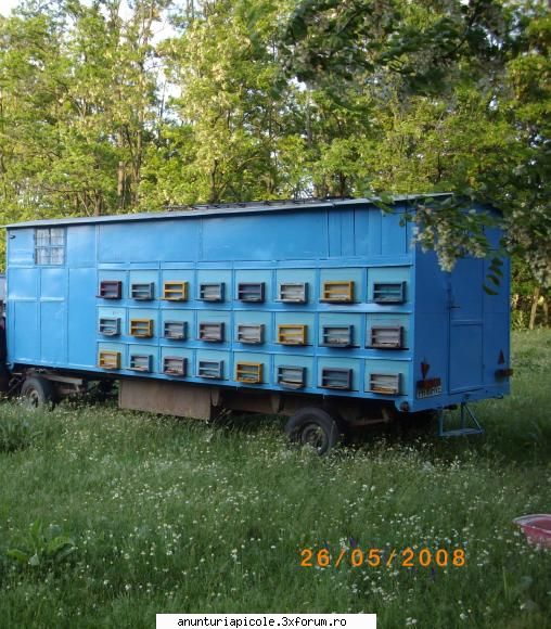 vand camion si pavilion apicol - vagon 48 de locuri pt stupi orizontali,se - VANZARI ECHIPAMENTE APICOLE