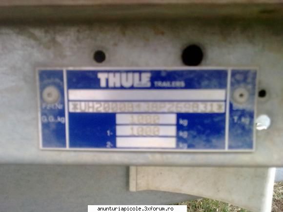 serie si detarare la 1000kg vand remorca uz general 1,5t